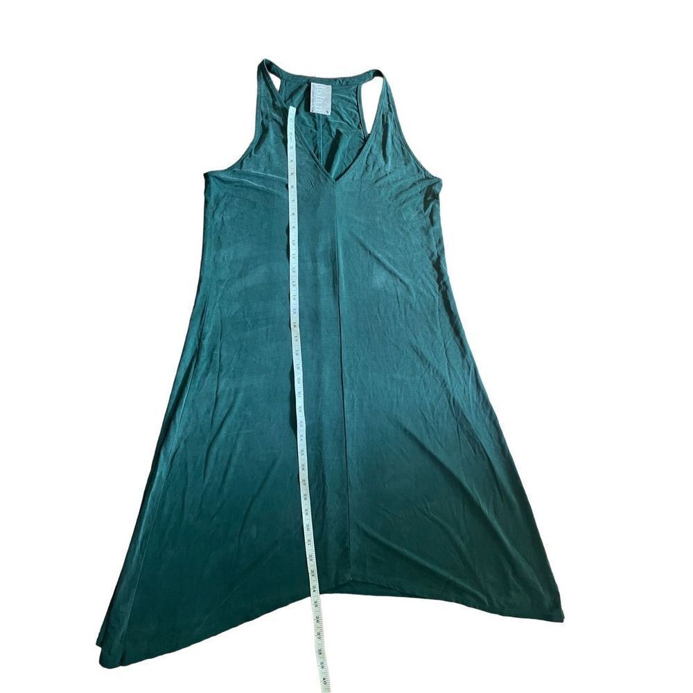 Anthropologie Dolan Left Coast Teal asymmetrical midi tank dress sz M - Picture 6 of 8